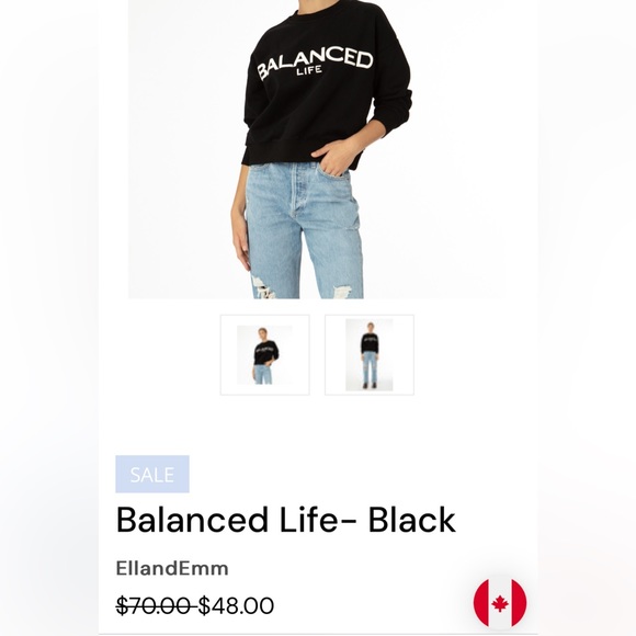 Balanced life sweatshirt from EllandEmm - Picture 5 of 6